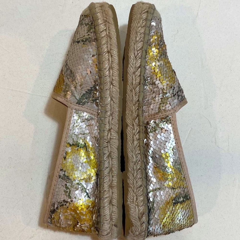 Fabiolas Women's Sequined Espadrilles Size 6.5